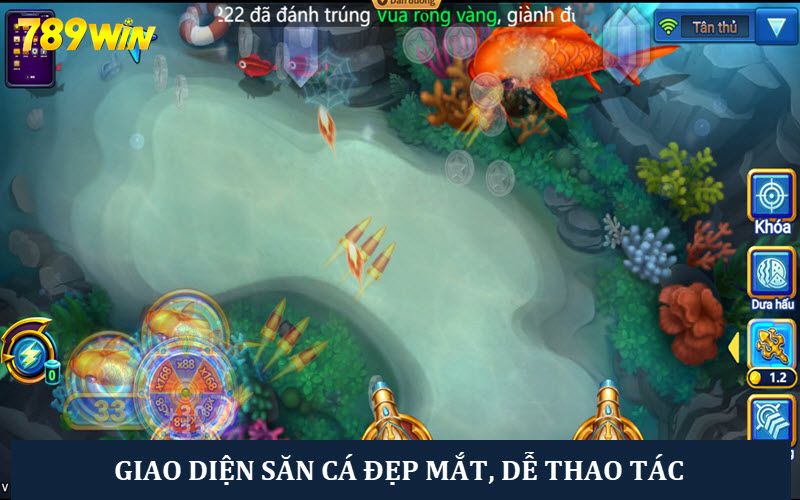 Giao diện game đẹp mắt, giúp người chơi có cảm giác chân thực